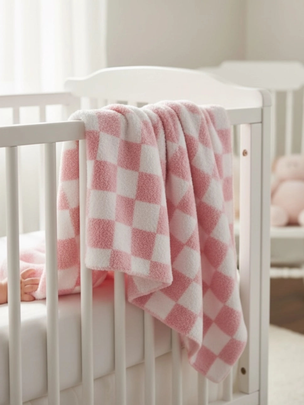 Phufy® Bliss Checkerboard Blanket, Pink