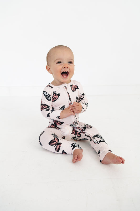 Butterfly Romper Pajama Set