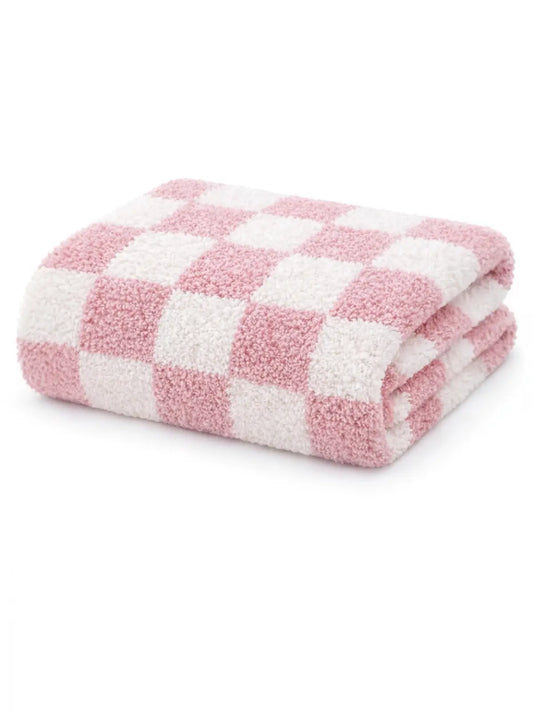 Phufy® Bliss Checkerboard Blanket, Pink