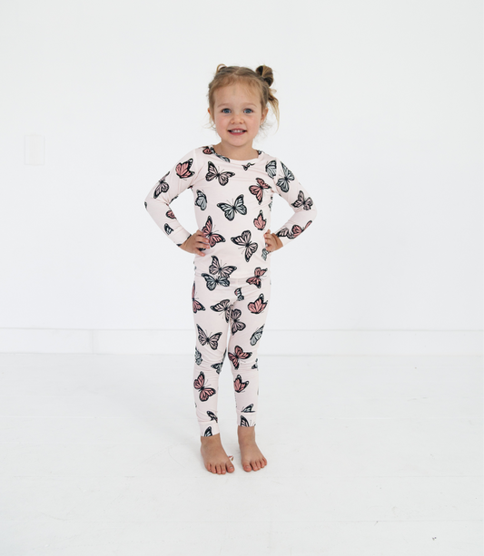Butterfly Two Piece Pajama Set